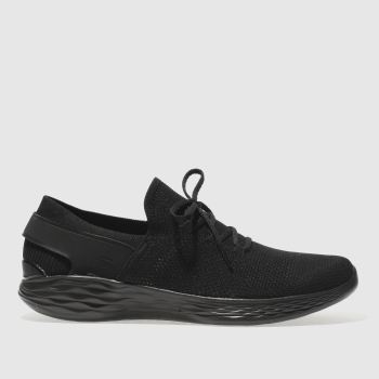 SKECHERS BLACK YOU SPIRIT TRAINERS SKECHERS BLACK YOU SPIRIT TRAINERS