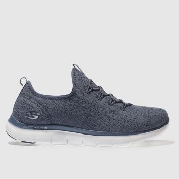 SKECHERS BLUE FLEX APPEAL 2.0 CLEAR CUT TRAINERS SKECHERS BLUE FLEX APPEAL 2.0 CLEAR CUT TRAINERS