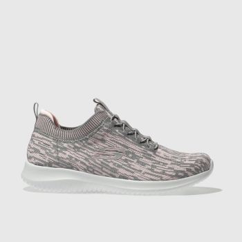 SKECHERS GREY ULTRA FLEX BRIGHT HORIZON TRAINERS SKECHERS GREY ULTRA FLEX BRIGHT HORIZON TRAINERS