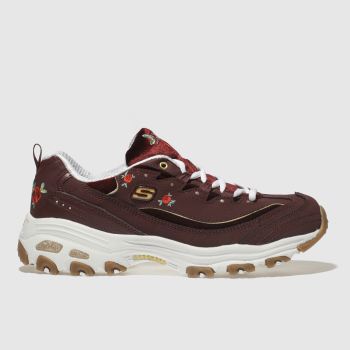 SKECHERS BURGUNDY DLITES TRAINERS SKECHERS BURGUNDY DLITES TRAINERS