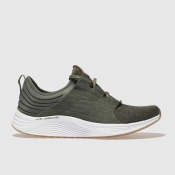 SKECHERS KHAKI SKYLINE TRAINERS SKECHERS KHAKI SKYLINE TRAINERS