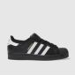 womens adidas white & black superstar foundation trainers