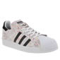 adidas superstar white and rose gold stripes