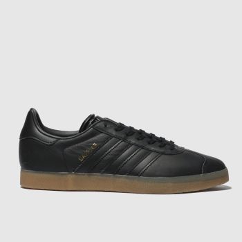 ADIDAS BLACK GAZELLE GUM TRAINERS ADIDAS BLACK GAZELLE GUM TRAINERS
