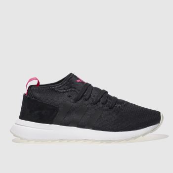 ADIDAS BLACK & WHITE FLB MID TRAINERS ADIDAS BLACK & WHITE FLB MID TRAINERS