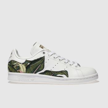 ADIDAS WHITE & GREEN STAN SMITH FARM TRAINERS ADIDAS WHITE & GREEN STAN SMITH FARM TRAINERS