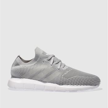 ADIDAS GREY SWIFT RUN PRIMEKNIT TRAINERS ADIDAS GREY SWIFT RUN PRIMEKNIT TRAINERS