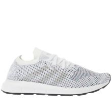 Adidas White & Pink Swift Run Primeknit Womens Trainers