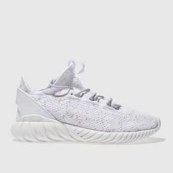 ADIDAS WHITE TUBULAR DOOM SOCK PRIMEKNIT TRAINERS ADIDAS WHITE TUBULAR DOOM SOCK PRIMEKNIT TRAINERS