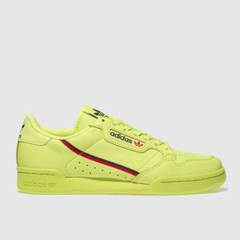 ADIDAS LIME CONTINENTAL 80 TRAINERS ADIDAS LIME CONTINENTAL 80 TRAINERS