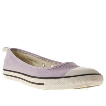 womens converse lilac all star dainty ballerina trainers womens converse lilac all star dainty ballerina trainers