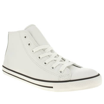 womens converse white dainty mid leather trainers womens converse white dainty mid leather trainers