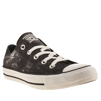 womens converse black & white ox vi tie-dye trainers womens converse black & white ox vi tie-dye trainers
