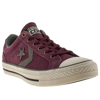 womens converse burgundy star player ox ev suede trainers womens converse burgundy star player ox ev suede trainers