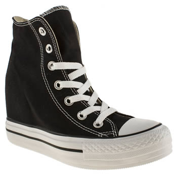 womens converse black all star platform plus hi trainers womens converse black all star platform plus hi trainers