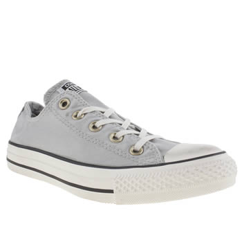womens converse light grey all star oxford well worn trainers womens converse light grey all star oxford well worn trainers