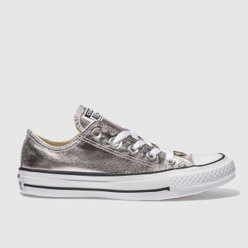 CONVERSE PALE PINK ALL STAR METALLIC OX TRAINERS CONVERSE PALE PINK ALL STAR METALLIC OX TRAINERS
