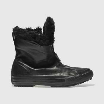 CONVERSE BLACK RISE BOOT SHROUD FUR HI BOOTS CONVERSE BLACK RISE BOOT SHROUD FUR HI BOOTS