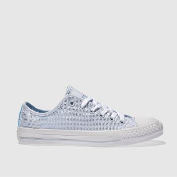 CONVERSE PALE BLUE ALL STAR PERF OX TRAINERS CONVERSE PALE BLUE ALL STAR PERF OX TRAINERS