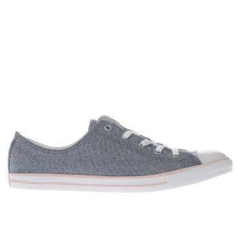 CONVERSE BLUE ALL STAR DAINTY OX TRAINERS CONVERSE BLUE ALL STAR DAINTY OX TRAINERS