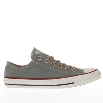CONVERSE KHAKI ALL STAR PEACHED OX TRAINERS CONVERSE KHAKI ALL STAR PEACHED OX TRAINERS
