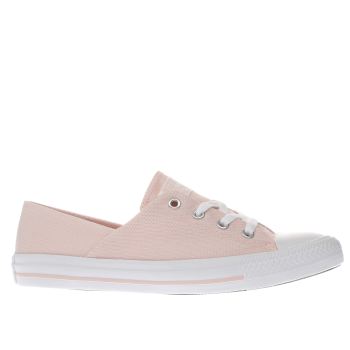CONVERSE PALE PINK CORAL MICRO DOT KNIT TRAINERS CONVERSE PALE PINK CORAL MICRO DOT KNIT TRAINERS