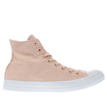 CONVERSE PEACH CHUCK TAYLOR ALL STAR DUSK HI TRAINERS CONVERSE PEACH CHUCK TAYLOR ALL STAR DUSK HI TRAINERS