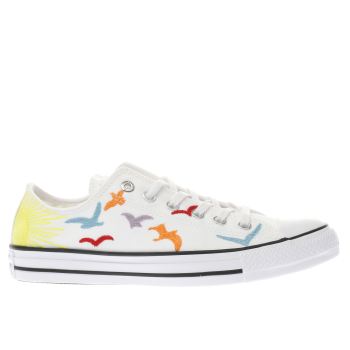 CONVERSE WHITE ALL STAR MARA HOFFMAN OX TRAINERS CONVERSE WHITE ALL STAR MARA HOFFMAN OX TRAINERS