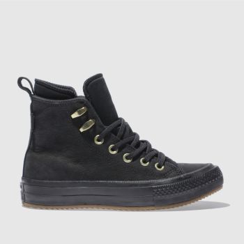 CONVERSE BLACK ALL STAR WATERPROOF BOOT HI TRAINERS CONVERSE BLACK ALL STAR WATERPROOF BOOT HI TRAINERS