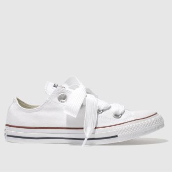 CONVERSE WHITE ALL STAR BIG EYELETS OX TRAINERS CONVERSE WHITE ALL STAR BIG EYELETS OX TRAINERS