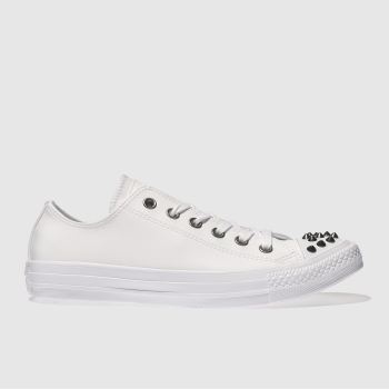 CONVERSE WHITE CHUCK TAYLOR ALL STAR STUDS OX TRAINERS CONVERSE WHITE CHUCK TAYLOR ALL STAR STUDS OX TRAINERS