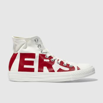 CONVERSE NATURAL ALL STAR WORDMARK HI TRAINERS CONVERSE NATURAL ALL STAR WORDMARK HI TRAINERS