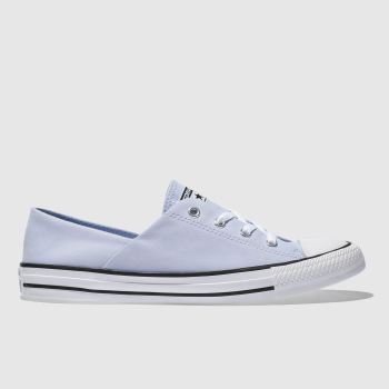CONVERSE PALE BLUE CORAL PEACHED CANVAS OX TRAINERS CONVERSE PALE BLUE CORAL PEACHED CANVAS OX TRAINERS