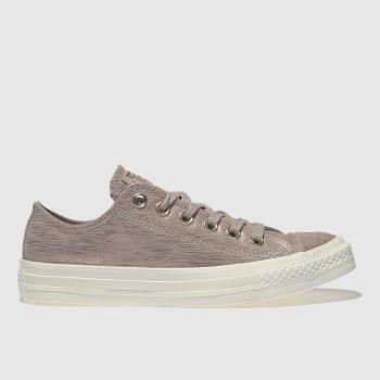 CONVERSE PALE PINK ALL STAR OX METALLIC TRAINERS CONVERSE PALE PINK ALL STAR OX METALLIC TRAINERS