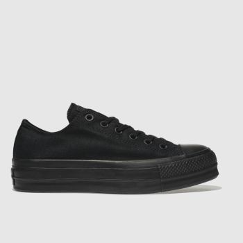 CONVERSE BLACK CLEAN LIFT PLATFORM TRAINERS CONVERSE BLACK CLEAN LIFT PLATFORM TRAINERS
