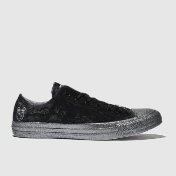 converse black & silver all star ox x miley cyrus trainers converse black & silver all star ox x miley cyrus trainers