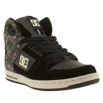 womens dc shoes black and blue rebound hi se trainers womens dc shoes black and blue rebound hi se trainers