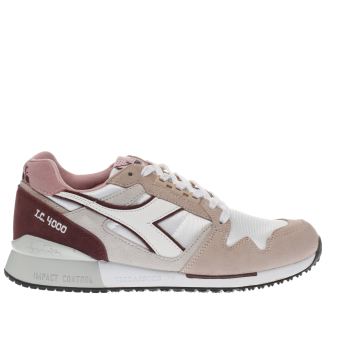 DIADORA WHITE & BEIGE I.C. 4000 TRAINERS DIADORA WHITE & BEIGE I.C. 4000 TRAINERS