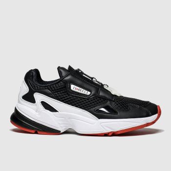 adidas black & red fiorucci falcon zip trainers adidas black & red fiorucci falcon zip trainers