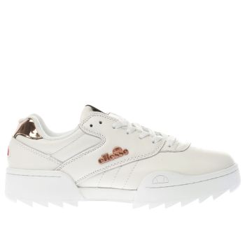 ELLESSE WHITE & GOLD PLATIVO TRAINERS ELLESSE WHITE & GOLD PLATIVO TRAINERS