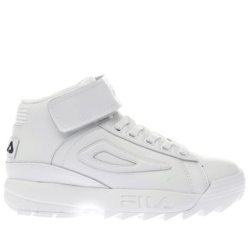 FILA WHITE D/2 MID TRAINERS FILA WHITE D/2 MID TRAINERS