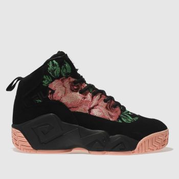 FILA BLACK & PINK MB EMBROIDERY TRAINERS FILA BLACK & PINK MB EMBROIDERY TRAINERS