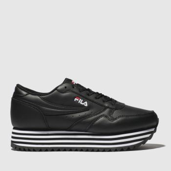 fila black & white orbit zeppa trainers fila black & white orbit zeppa trainers
