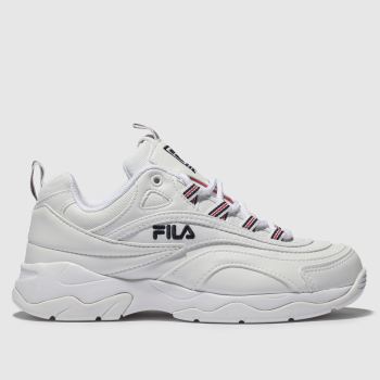fila white & navy ray trainers fila white & navy ray trainers