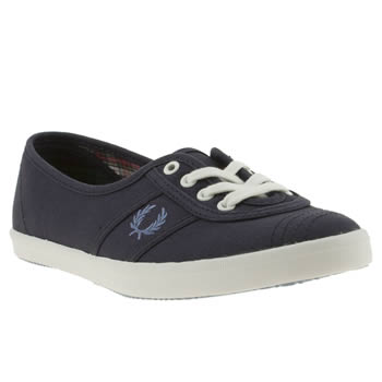 womens fred perry navy & white aubrey ii canvas trainers womens fred perry navy & white aubrey ii canvas trainers
