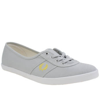 FRED PERRY LIGHT GREY AUBREY TRAINERS FRED PERRY LIGHT GREY AUBREY TRAINERS