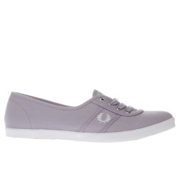 FRED PERRY LILAC AUBREY TWILL TRAINERS FRED PERRY LILAC AUBREY TWILL TRAINERS