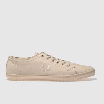 FRED PERRY PALE PINK KINGSTON MICROFIBRE TRAINERS FRED PERRY PALE PINK KINGSTON MICROFIBRE TRAINERS