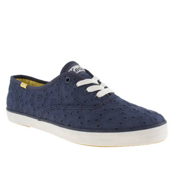 womens keds navy & white champion lace v trainers womens keds navy & white champion lace v trainers