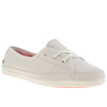 womens lacoste white ziane chunky trainers womens lacoste white ziane chunky trainers